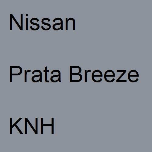 Nissan, Prata Breeze, KNH.